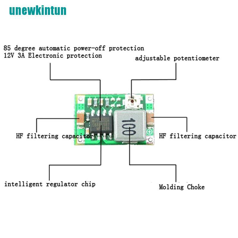 Bộ Chuyển Đổi Giảm Áp 3a Mini Dc-Dc 5v-23v Sang 3.3v 6v 9v 12v