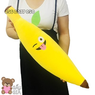 [TẶNG GẤU BÔNG HENIKEN] GẤU BÔNG TRÁI CHUỐI NHỒI BÔNG (50cm) MÀU VÀNG