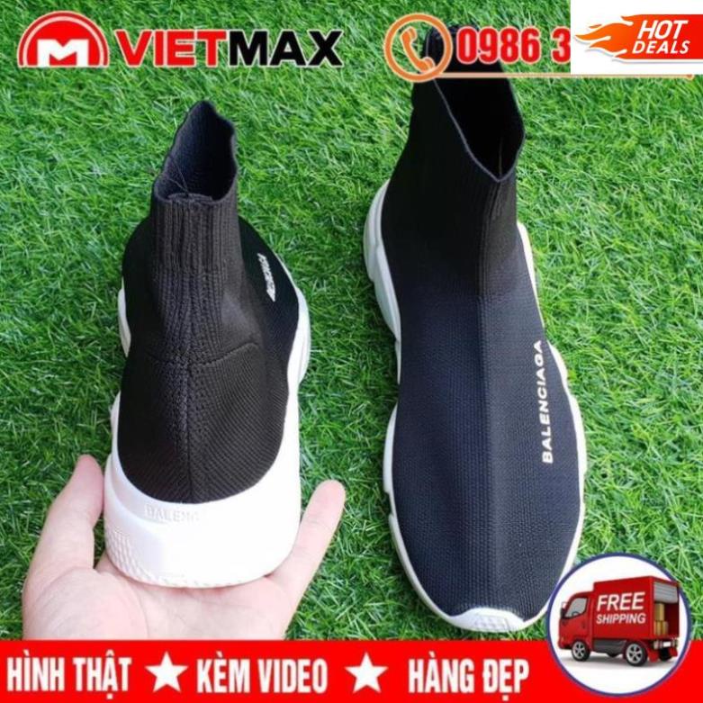 Giày Thể Thao Balen Cổ Chun Đen Trắng Cổ Cao Hàng Sale Có Sẵn ⚡ CHẤT sịn : 2021 ☯ . . ) " % ' Tết !! . . ! I !