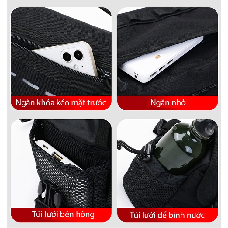 Túi đeo chéo thời trang chiến thuật cho phải mạnh 6069