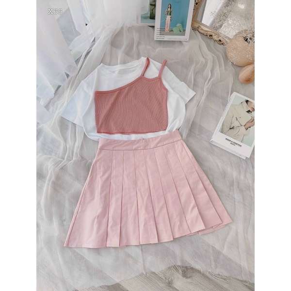 SET BA MÓN CHÂN VÁY PLI