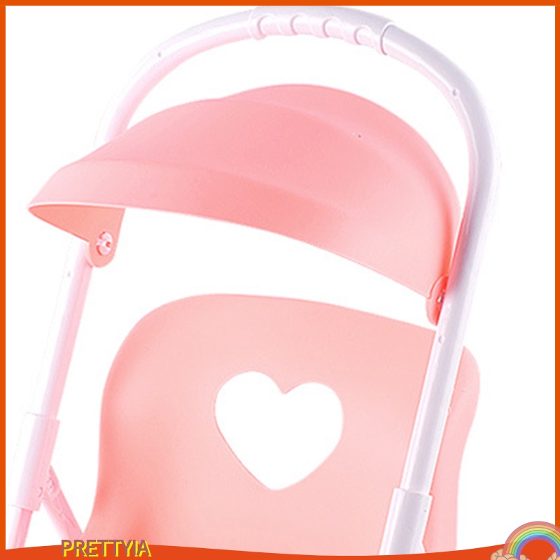 Xe đẩy em bé mini bằng nhựa xinh xắn cho búp bê