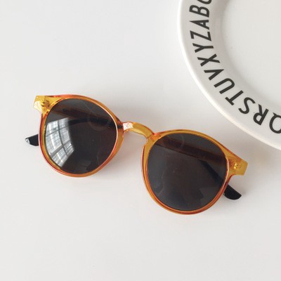 Korean Designer Fashion Women Retro Round Metal Frame Sunglasses
