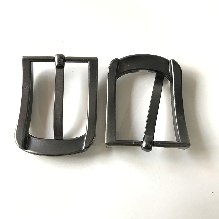 Đầu khóa thắt lưng, mặt thắt lưng nam kiểu khóa kim 3.5cm màu chì