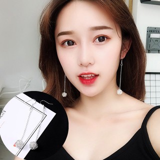 Khuyên Tai Hàn Quốc Quả Cầu Mây Bông Tai Dây Dài Cocobee Sang Chảnh !