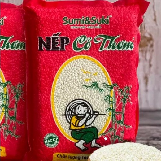 Nếp Cỏ Thơm Sumi &amp; Suki - Bao đỏ 1kg