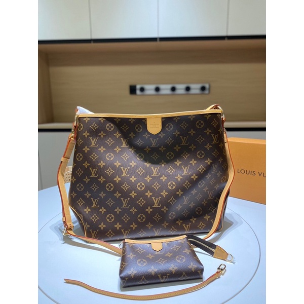 Túi xách/đeo vai, túi đeo chéo nữ da thật cao cấp Louis Vuitton LV size lớn