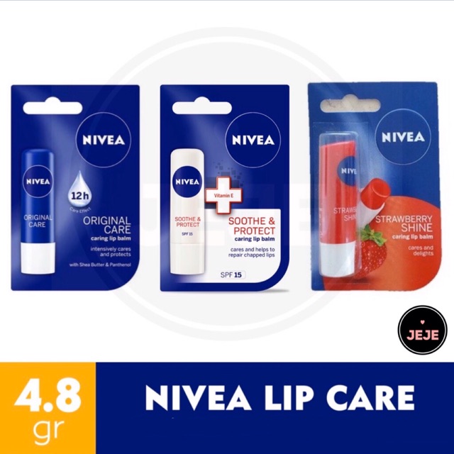 (hàng Mới Về) Son Dưỡng Môi Nivea Chăm Sóc Môi Hiệu Quả | BigBuy360 - bigbuy360.vn