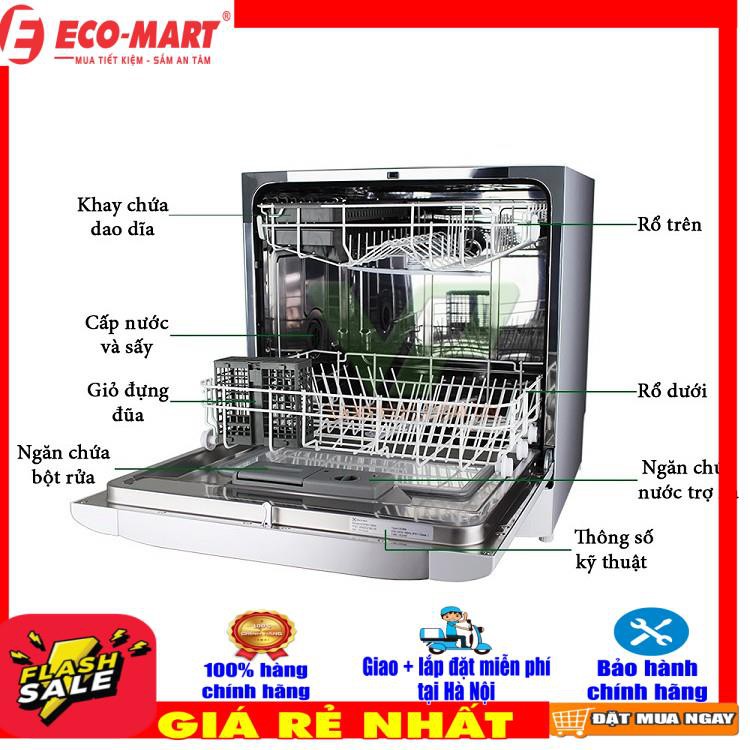 ESF6010BW Máy rửa Bát 8 Bộ Electrolux ESF6010BW 1480W
