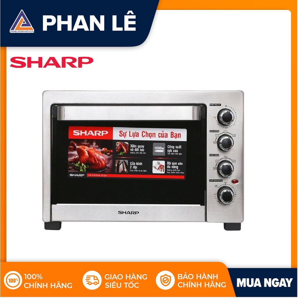 [Mã ELHADEV giảm 4% đơn 300K] Lò nướng Sharp EO-A384RCSV-ST