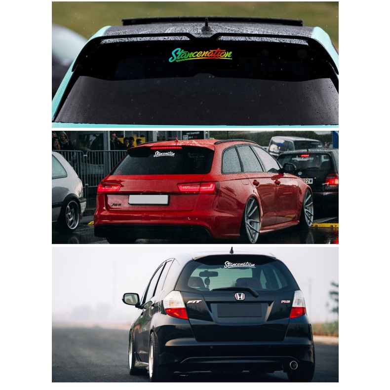 Hình dán kính chắn gió phía trước xe lập trường Kính chắn gió phía sau được cá nhân hóa Decal trang trí cho Honda