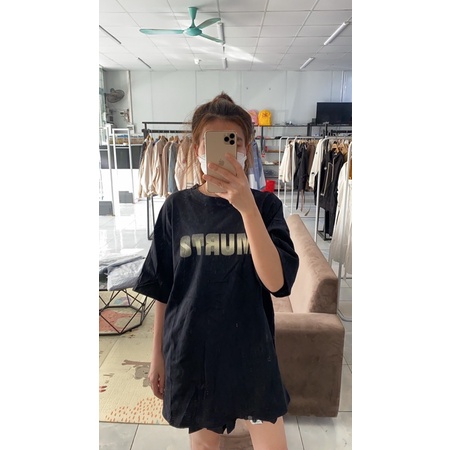Áo thun chữ mờ MURTS-3158 dày