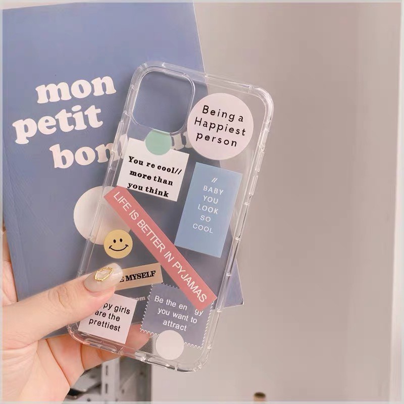 Ốp lưng iphone trong suốt chống ố Happy day đẹp ip/6/6plus/6s/6splus/7/7plus/8/8plus/x/xr/xs/11/12/pro/max/plus/promax | BigBuy360 - bigbuy360.vn