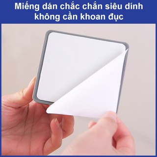 Kệ Dán Tường Để điện thoại, đồ dùng, giá đỡ điều khiển remote có Móc Treo Giữ Dây Điện đa năng
