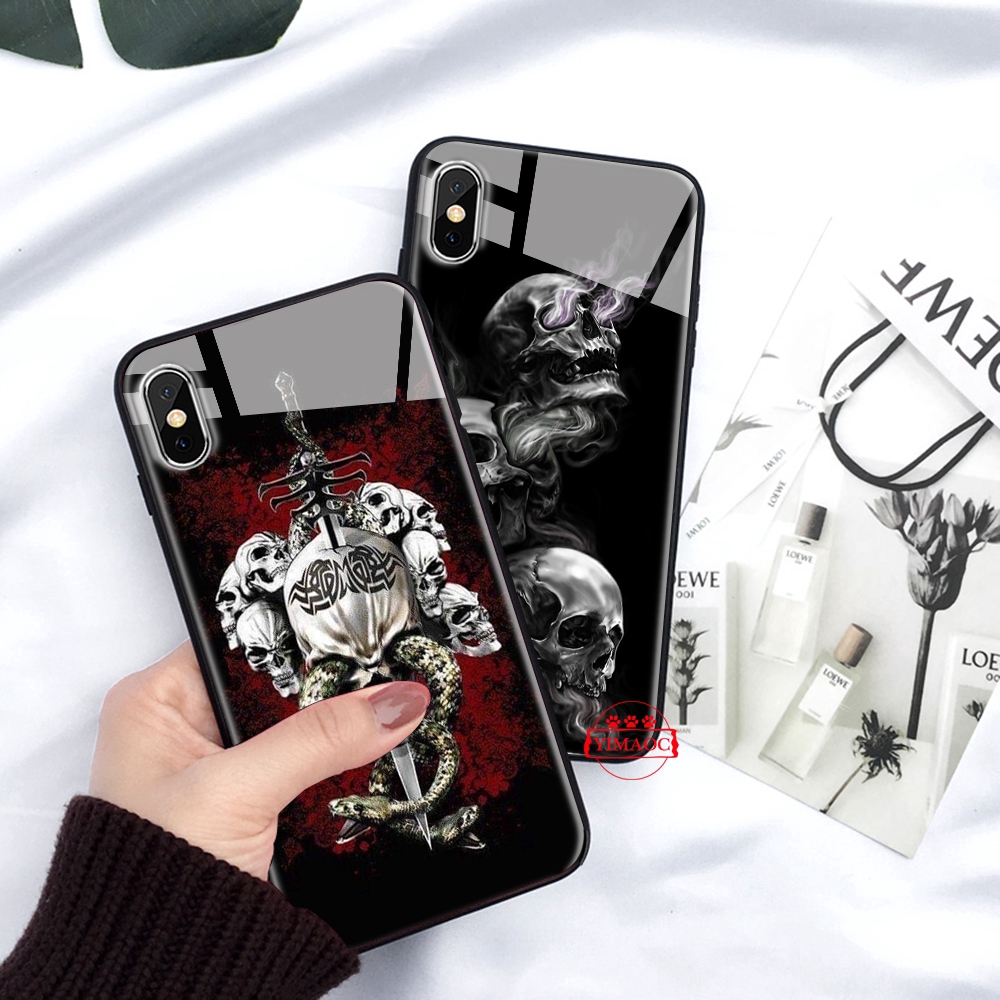 Ốp điện thoại mềm hình đầu lâu Grim Reaper 2C cho Iphone XS Max XR X 11 Pro 7 8 6 6S Plus