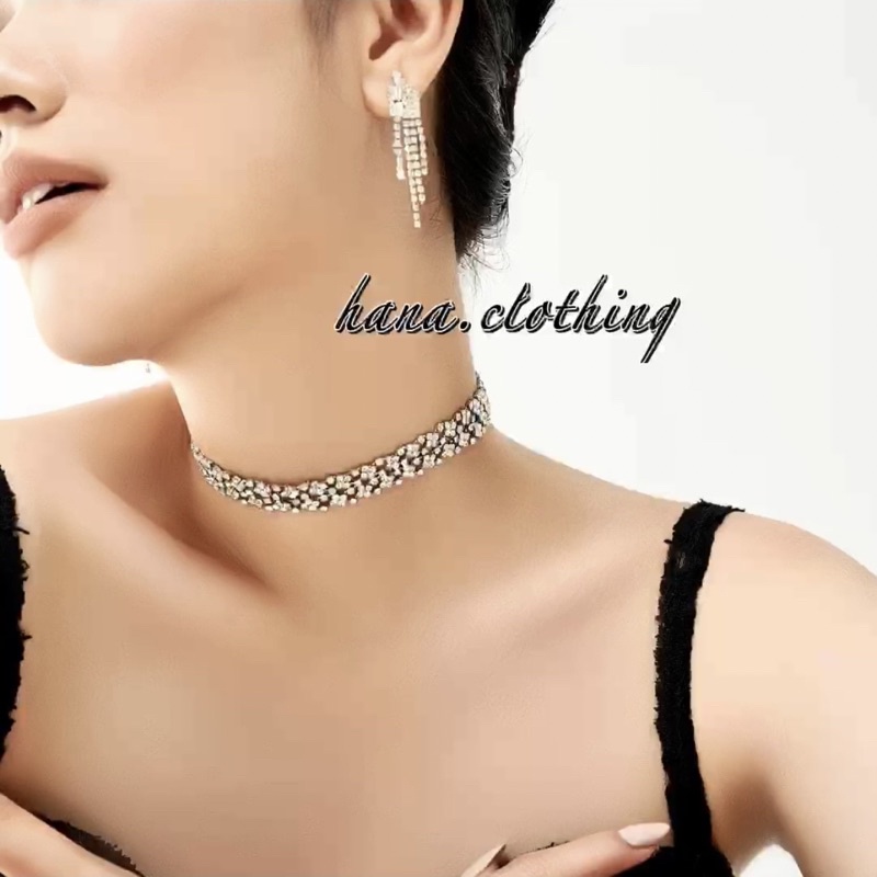 Vòng Cổ Choker Nữ Hoạ Tiết Đính Đá Sang Trọng 🌸
