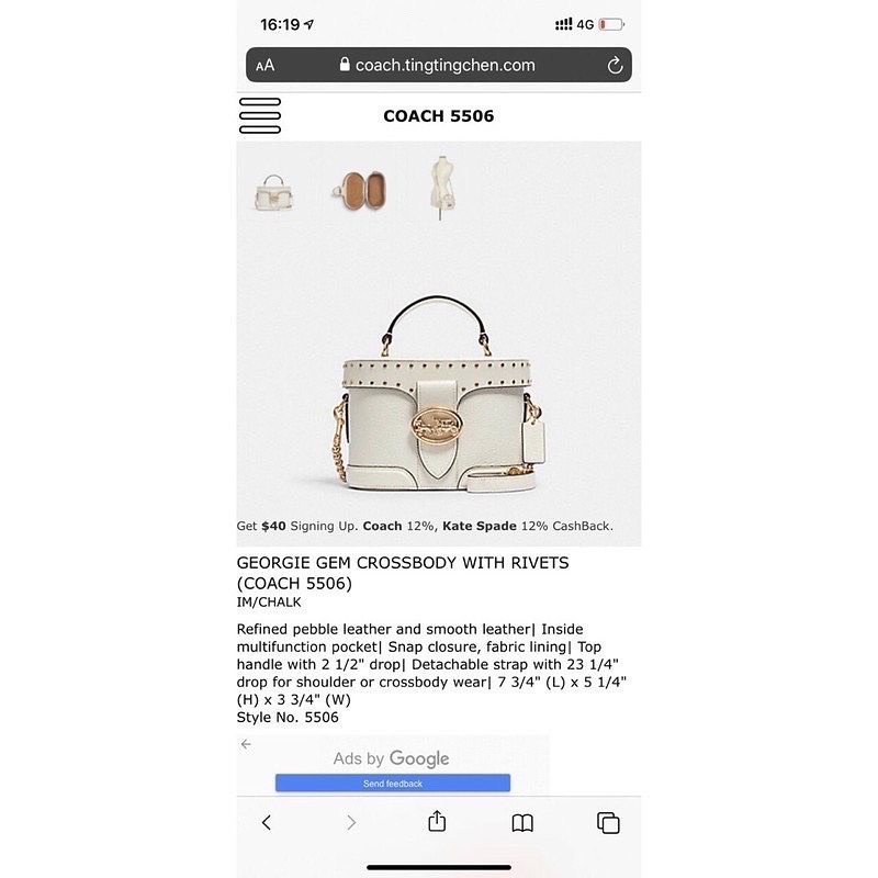 Túi Coach hộp đựng mỹ phẩm