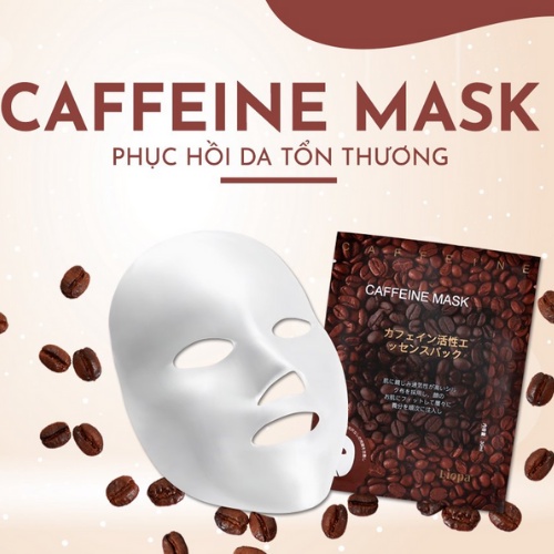 Mặt Nạ Cà Phê Dưỡng Da LIOPA Chính Hãng Nhật Bản - Mask Caffeine Liopa Trắng Da Dưỡng Ẩm Phục Hồi Da