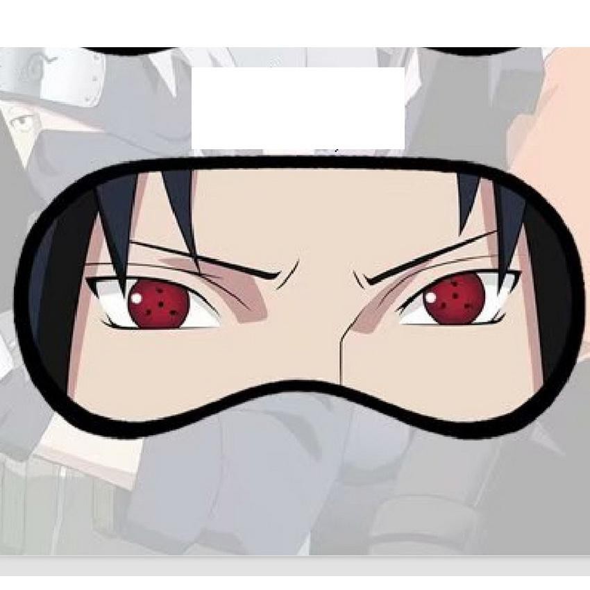 (19k) Bịt mắt Naruto Sasuke miếng che mắt ngủ in hình anime chibi