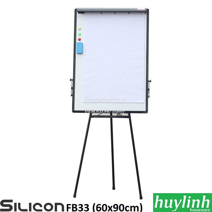 Bảng Flipchart Silicon FB33 (60 x 90cm) - 3 chân