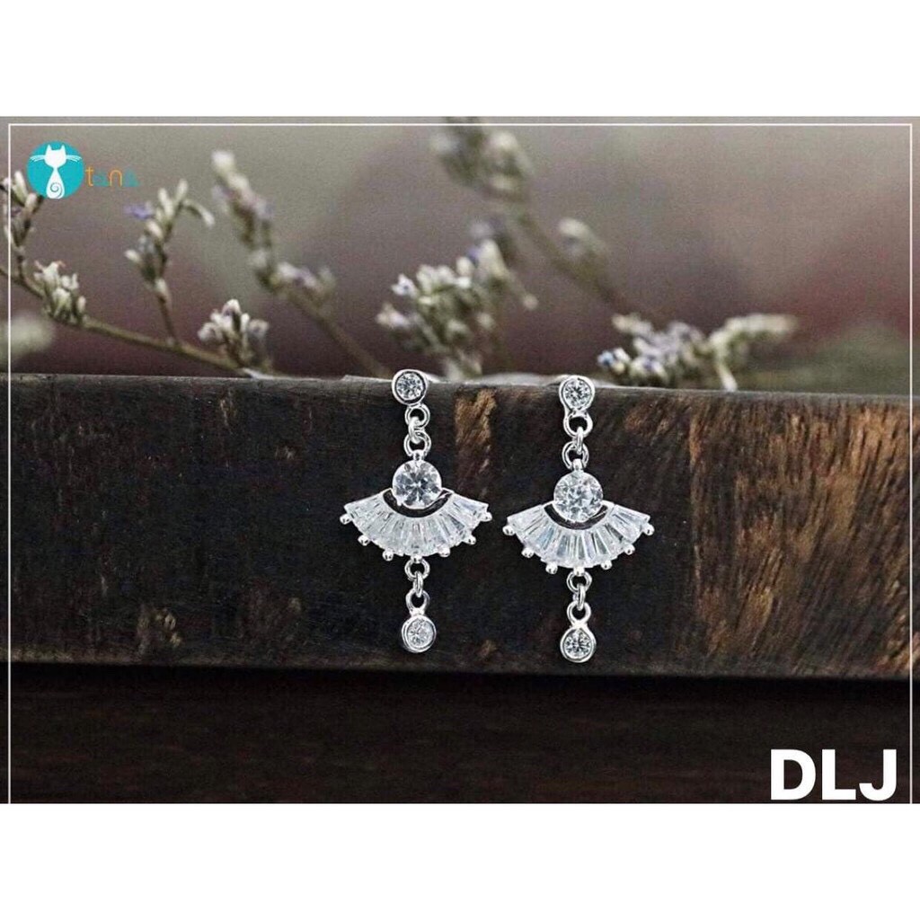 BÔNG TAI HÌNH QUẠT SIÊU XINH LINH MIU SILVER