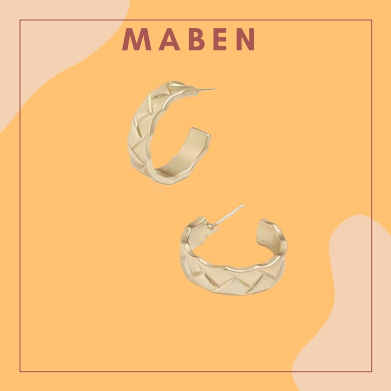 Khuyên tai tròn đơn giản - Maben