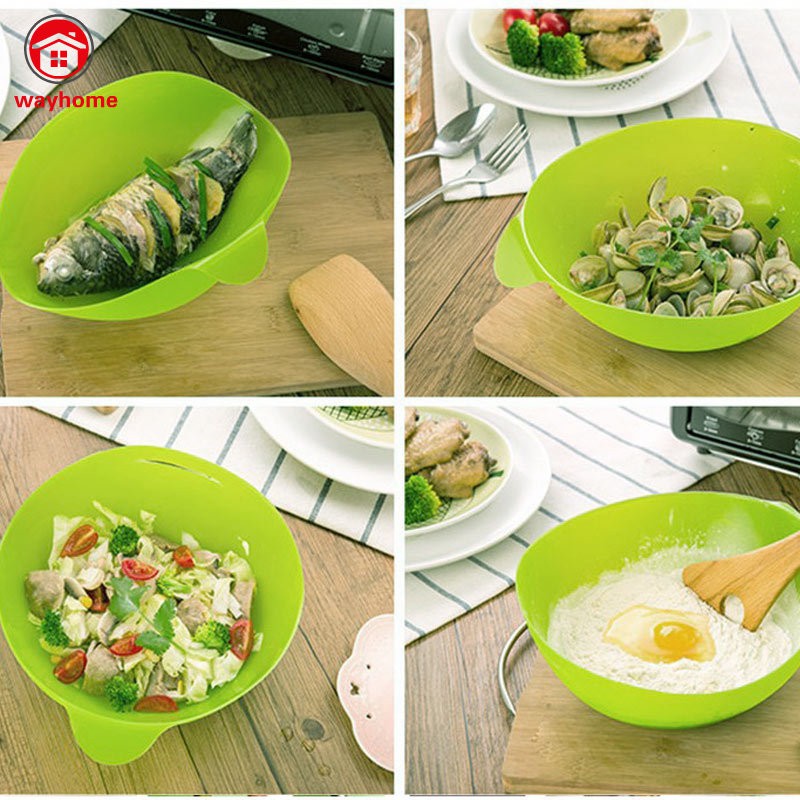 Folding Bowl Silicone Microwave Oven Steamer Baking Fish Steam Roaster Bread Home Kitchen Cooking To