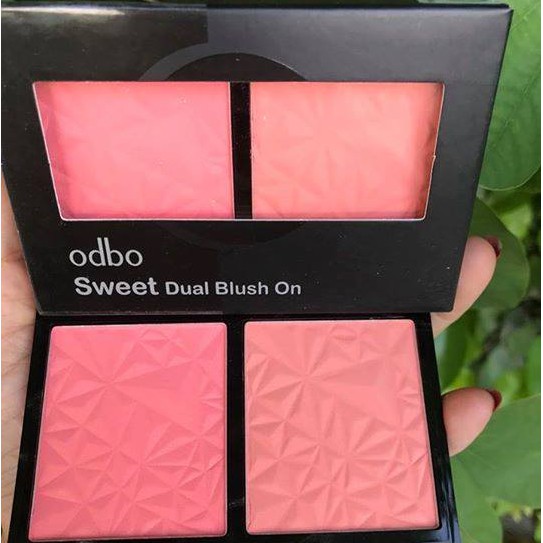 Phấn Má Hồng 2 ô ODBO Sweet Dual Blush On (OD160)