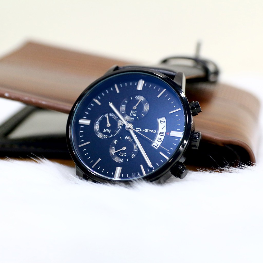 [GIÁ SALE SẬP SÀN] ĐỒNG HỒ NAM CUENA DÂY DA CAO CẤP CHẠY FULL 6 KIM, 1 ĐỔI 1 TRONG 7 NGÀY | BigBuy360 - bigbuy360.vn