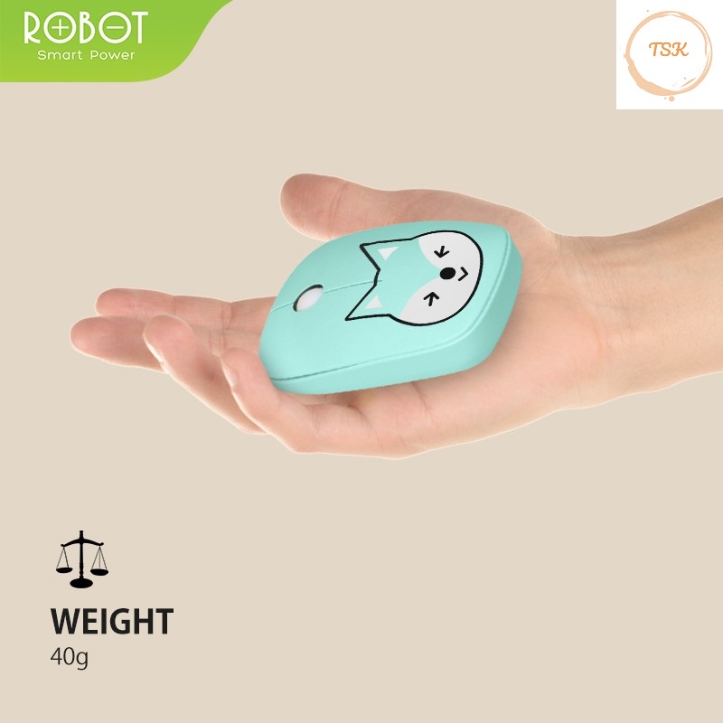 Quang Không Dây 2.4GHz ROBOTM220 Họa Tiết Hoạt Hình Dễ Thương