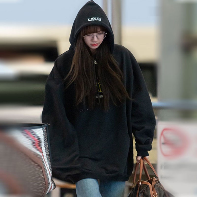 lisa blackpink Áo hoodie tay dài phong cách Hàn Quốc trẻ trung năng động dành cho ...