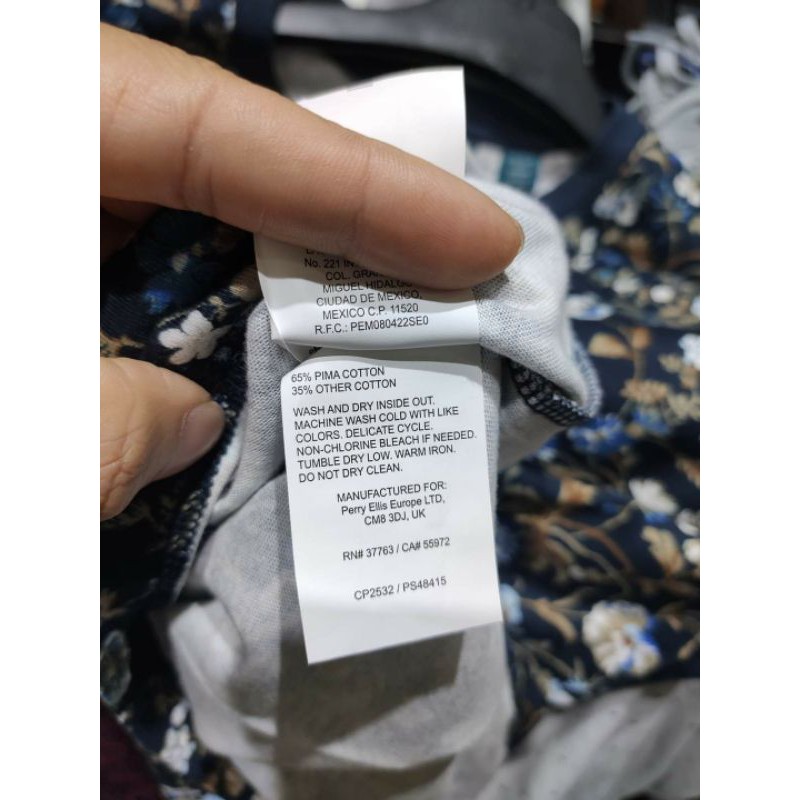 Áo Phông Nam Cotton Cao Cấp Perry Ellis Pima -Siêu Thoáng Mát-Chính Hãng | BigBuy360 - bigbuy360.vn