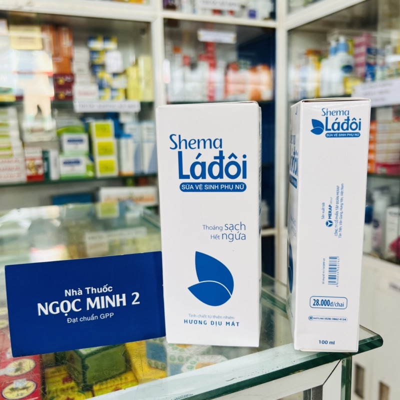 ✅ [Chính Hãng] Dung dịch vệ sinh phụ nữ SHEMA LÁ ĐÔI chai 100ml