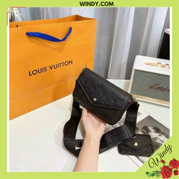 Túi Xách Nữ Đeo Chéo Chữ M Tặng kèm chó dễ thương WINDY.COM