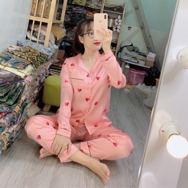 Bộ Pyjama lụa gấm | BigBuy360 - bigbuy360.vn