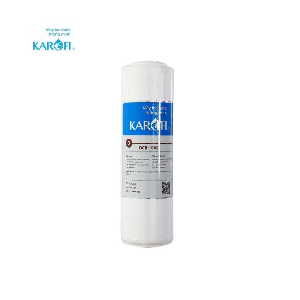 Lõi lọc nước số 2 RO Karofi - OCP GAC - Than Hoạt Tính