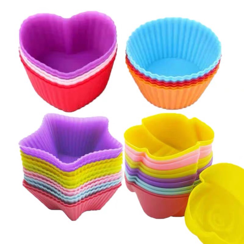 Khuôn cupcake silicon 7cm để làm bánh cho bé