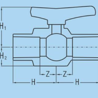 Van cầu PVC Bình Minh _ size phi 21