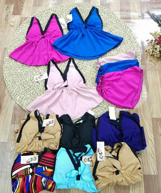 [SALE 30%] Đồ ngủ kate voan viền nơ mút ngực