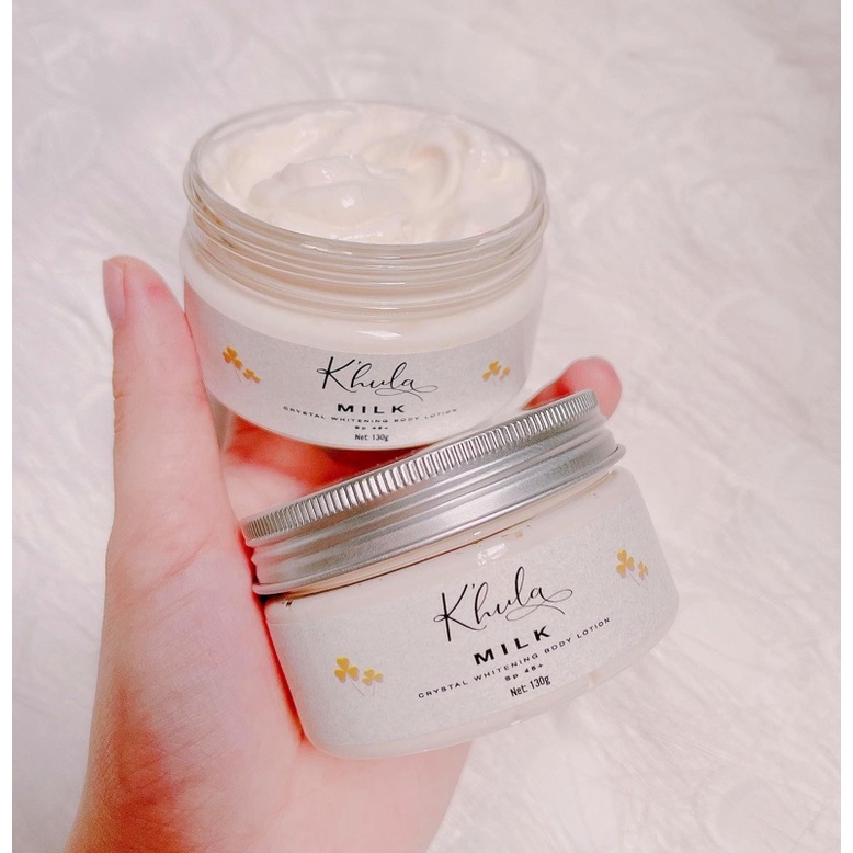 [Sỉ 5 Hũ ] Kem dưỡng trắng da body K'HULA MILK, hộp 130gr, không bết rít,không lộ vân,hàng chính hãng