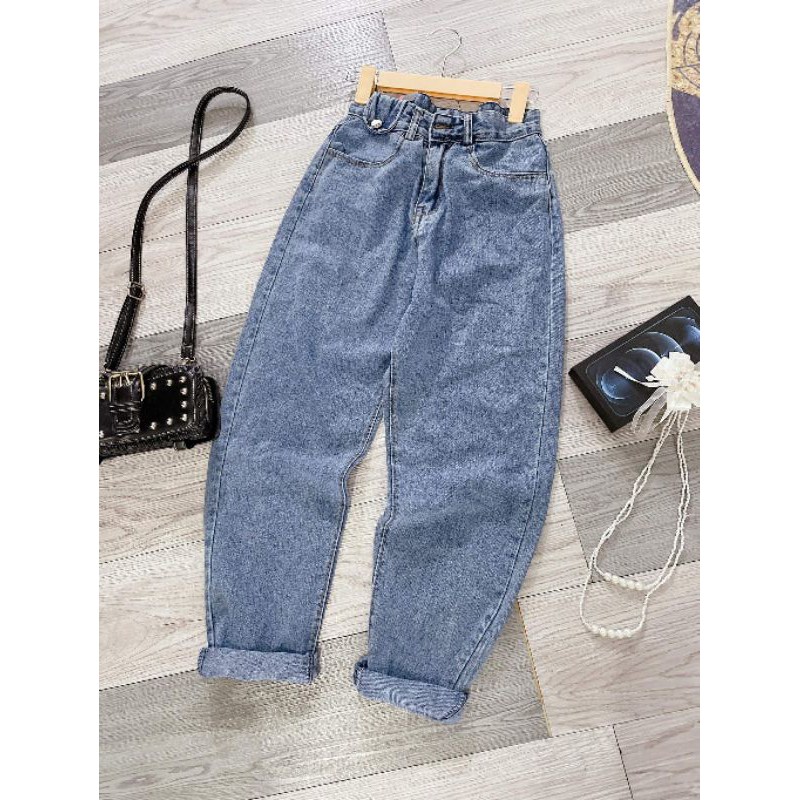 Quần bò baggy nắp túi