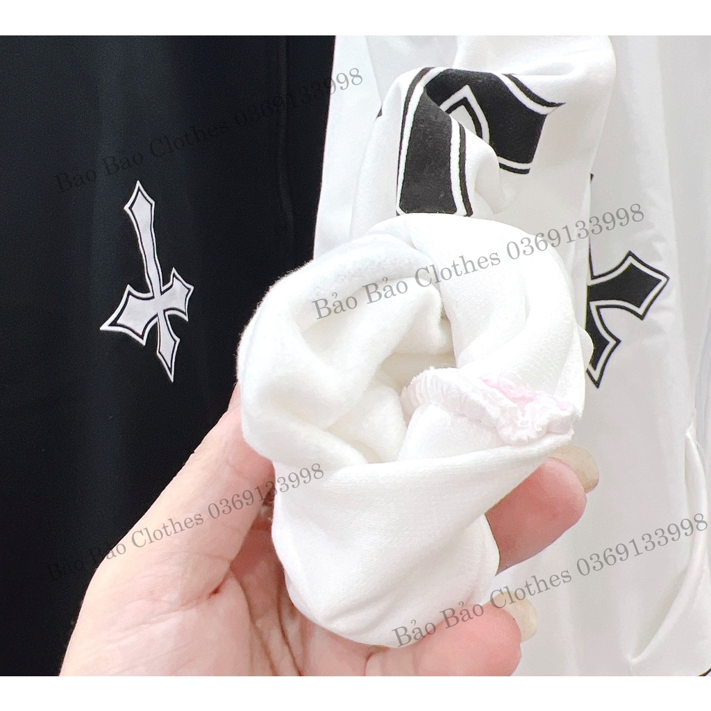 Áo Khoác Nỉ Nam Nữ  Form Rộng Mũ Rộng Chữ Thập Vải Dày Mịn Thoáng Mát Thiết Kế Thời Trang Kiểu Dáng Năng Động