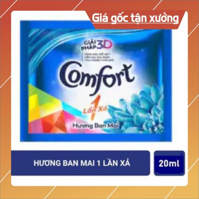 [ICLN9 giảm 5K cho đơn hàng 50k]  Dây 10 gói Comfort nước xả vải 1 lần xả hương ban mai gói 20ml