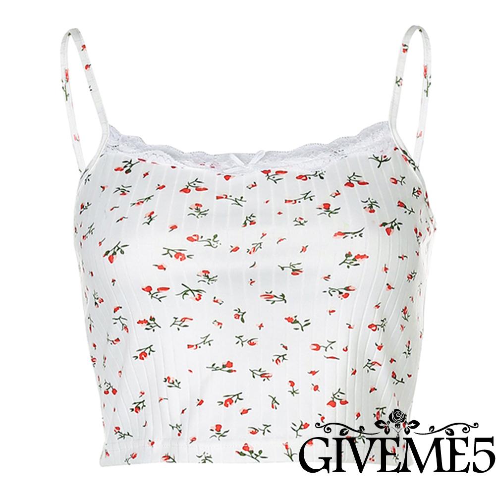 Áo Croptop Sát Nách Phối Ren Thời Trang Cho Nữ