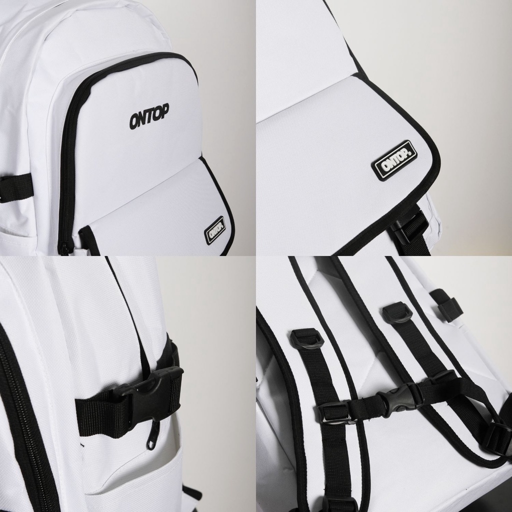 Balo nam đi học thời trang màu đen, trắng nam nữ Local Brand ONTOP - Ulti Backpack O-P25