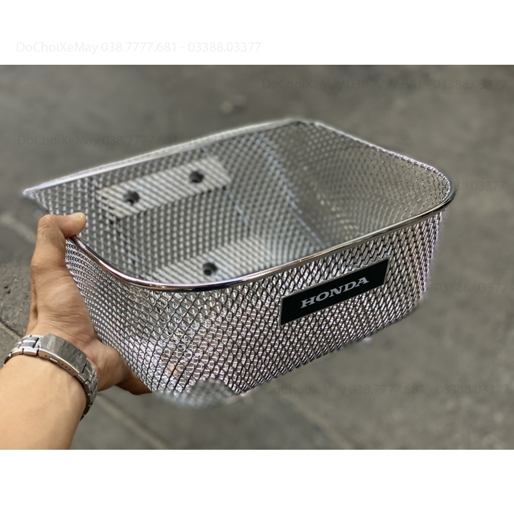 RỔ INOX kiểu ZIN gắn Wave Dream Sirius Future Led  Mẫu H2C . DoChoiXeMay