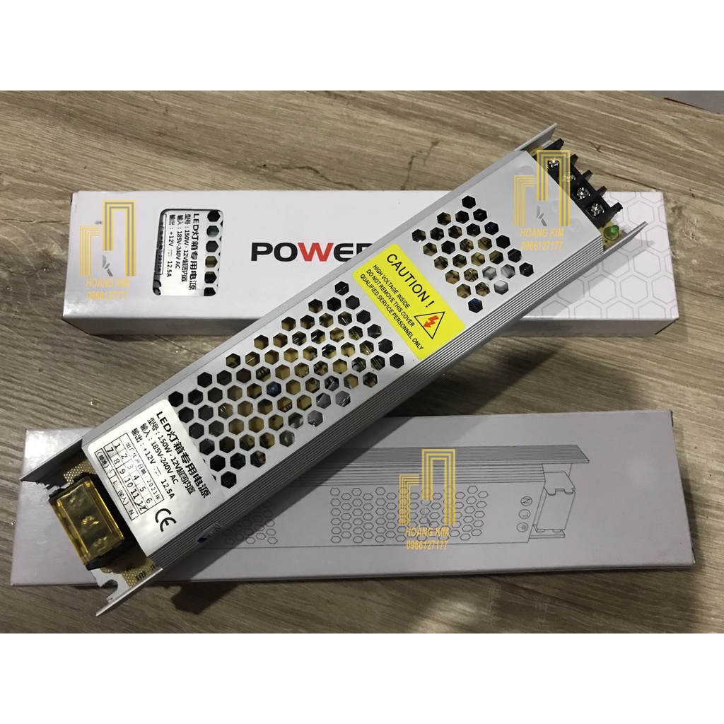 Nguồn tổ ong DC 12V nguồn dẹp từ 150W