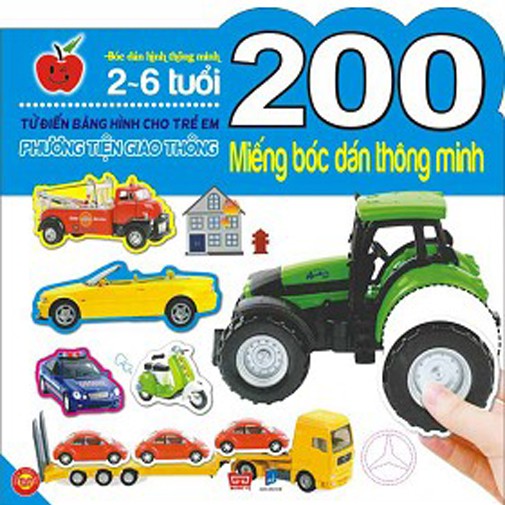 Sách - 200 Miếng Bóc Dán Thông Minh - Phương Tiện Giao Thông