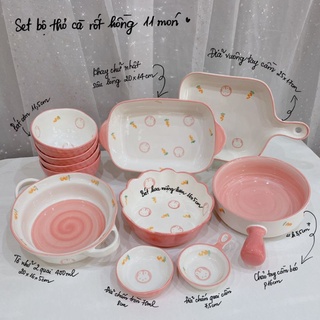 Set bát đĩa thỏ cà rốt tách lẻ