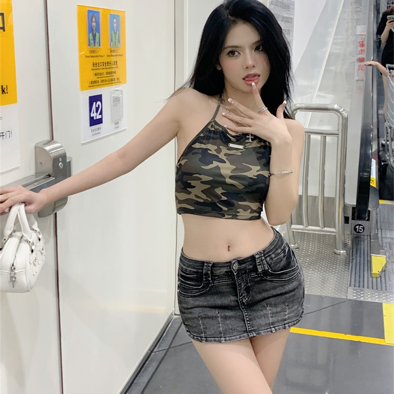 Áo Hai Dây Họa Tiết Rằn Ri Phong Cách Quyến Rũ